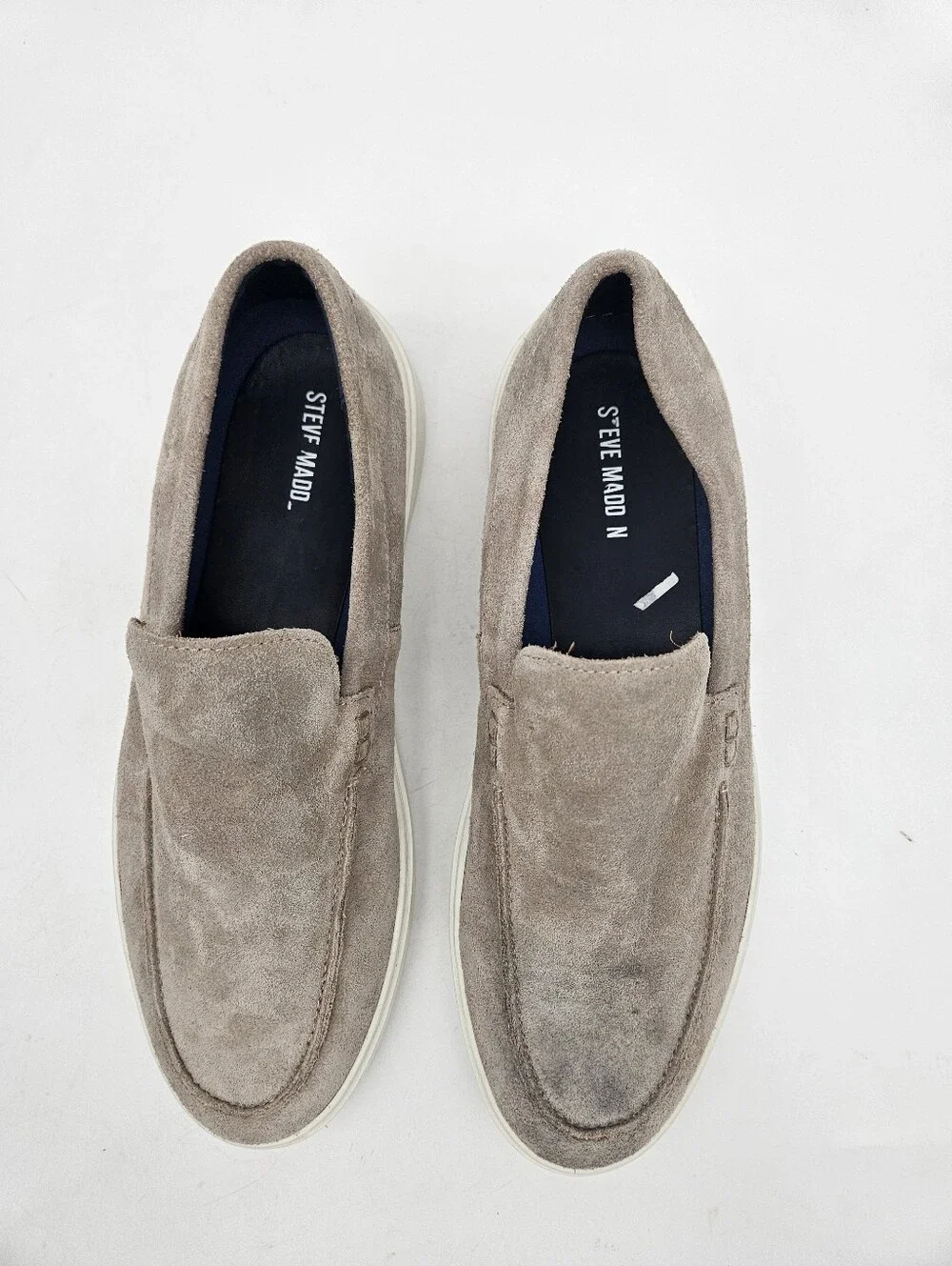 STEVE MADDEN GATLIN SLIP ON LOAFER TAN MENS SZ 9.5